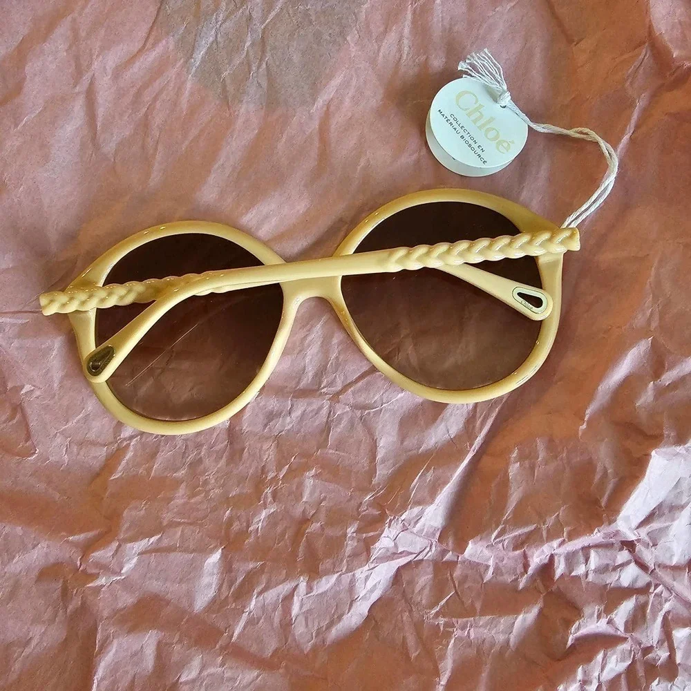 Chloe 58mm Round SunglassesIVORY